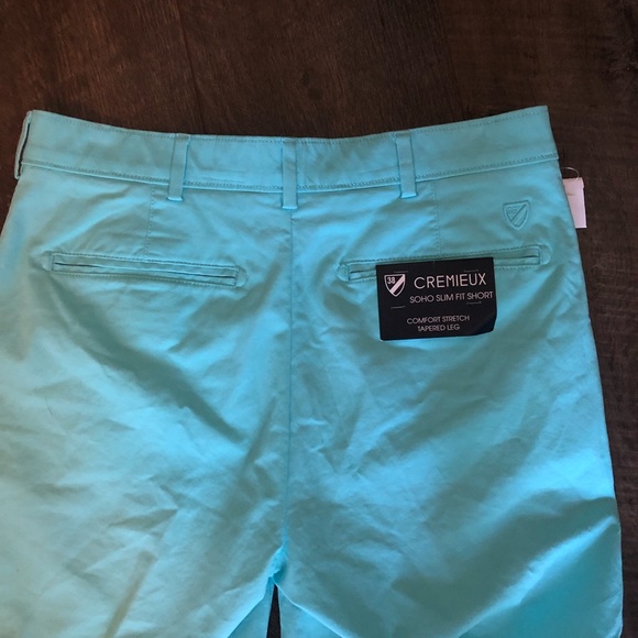 Daniel Cremieux Plus size 14 slim fit ocean blue Bermuda Shorts. NWT - Picture 2 of 3
